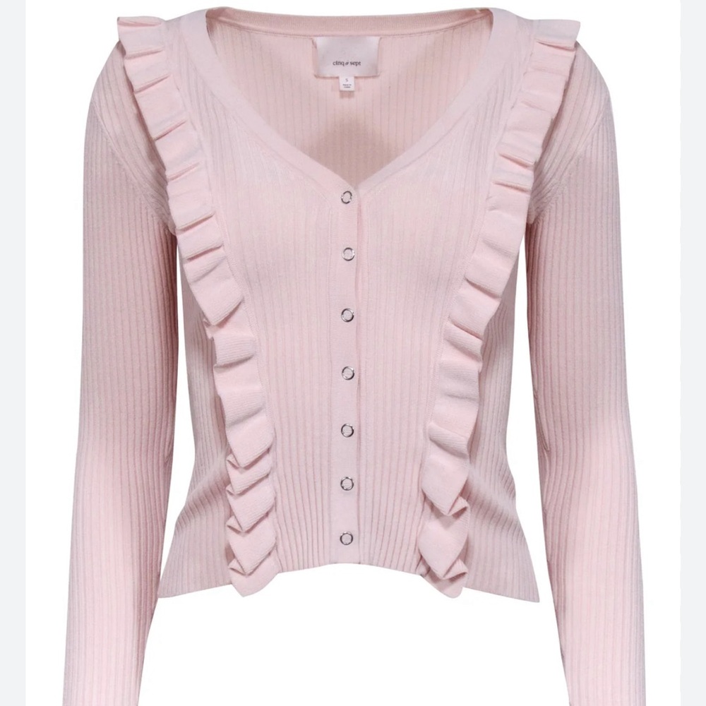 Cinq a Sept V neck cardigan top